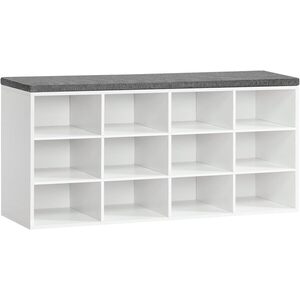 Botník Vasagle Endersen 100 cm biely/sivý vyobraziť