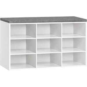 Botník Vasagle Endersen 80 cm biely/sivý vyobraziť