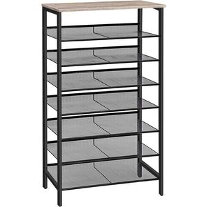 Botník Vasagle Grego 137 cm čierny/sivý vyobraziť