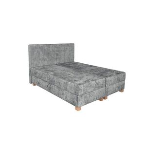 Čalúnená dvojlôžková posteľ LARGO 160x200 sivá vyobraziť