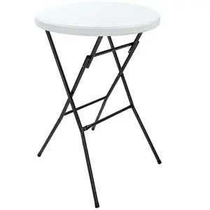 Cateringový skladací barový stôl STABLE 72 cm biely vyobraziť