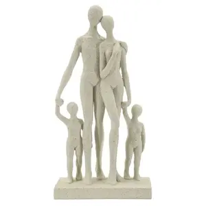 Dekoratívna soška Family Stons 30, 5 cm krémová vyobraziť