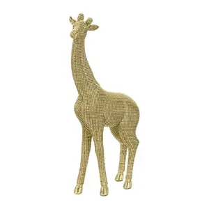 Dekoratívna soška Giraffe zlatá vyobraziť