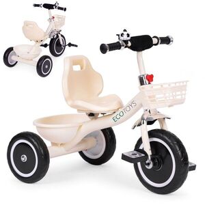 Detská trojkolka/odrážadlo ECOTOYS HEAVEN béžová vyobraziť