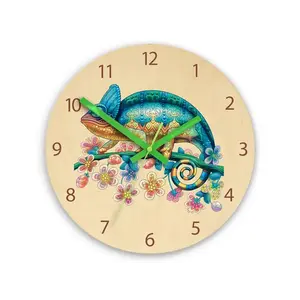 Detské nástenné hodiny Ami Chameleon 30 cm viacfarebné vyobraziť