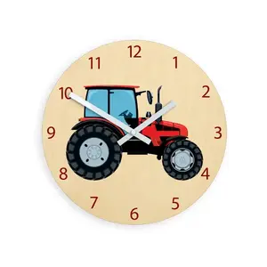 Detské nástenné hodiny Ami Traktor 30 cm viacfarebné vyobraziť