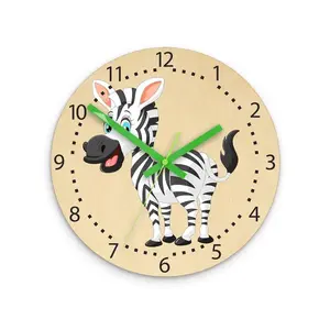 Detské nástenné hodiny Ami Zebra 30 cm viacfarebné vyobraziť