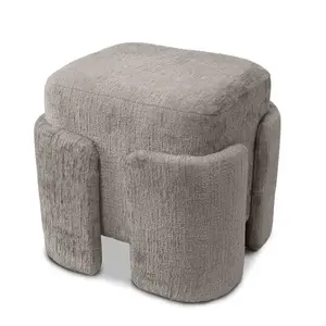 Dizajnový taburet Tokio 42 cm taupe vyobraziť