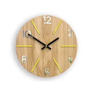 Drevené nástenné hodiny Aksel 33 cm dub - výber z 7 prevedení vyobraziť