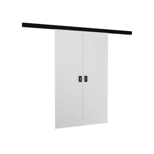 Dvojkrídlové posuvné interiérové dvere TOPPONA 132x205 cm biele vyobraziť