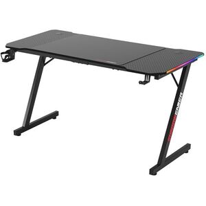 Herný stôl SHADOW GAMER 2.0 140 cm LED RGB čierny vyobraziť