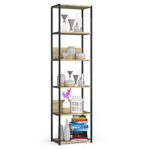 Industriálny regál Lamon 50 cm čierny/dub artisan vyobraziť