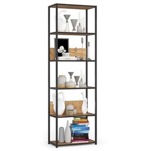 Industriálny regál Lamon 60 cm čierny/dub craft vyobraziť