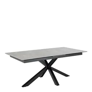 Jedálenský rozkladací stôl Heaven 200/240 cm sivý/čierny vyobraziť