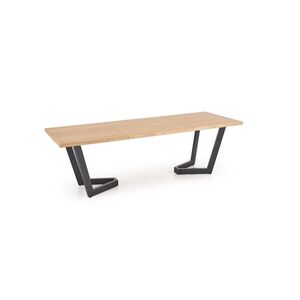 Jedálenský rozkladací stôl Massive 2 160/250 cm dub prírodný/čierny vyobraziť