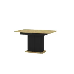 Jedálenský rozkladací stôl Mons 140/210 cm dub Artisan/čierny vyobraziť