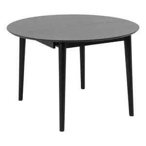 Jedálenský rozkladací stôl Montreux 115/154 cm čierny vyobraziť