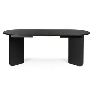 Jedálenský rozkladací stôl Mou 140/200 cm čierny vyobraziť