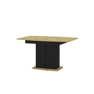 Jedálenský rozkladací stôl Star 03 s úložným priestorom 140/210 cm dub Artisan/čierny vyobraziť