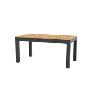 Jedálenský rozkladací stôl Wenus 160/300 cm dub Craft/čierny vyobraziť