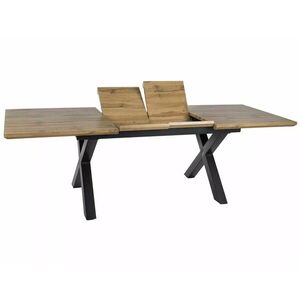 Jedálenský rozkladací stôl Xaviero 160/240 cm dub artisan/čierny vyobraziť