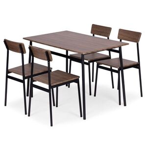 Jedálenský set Malmo pre 4 osoby orech tmavý vyobraziť