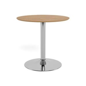 Jedálenský stôl Ibiza 80 cm dub prírodný/strieborný vyobraziť