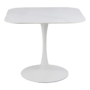 Jedálenský stôl MALTA 90 cm biely mramor vyobraziť