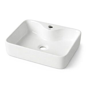 Keramické umývadlo na dosku Aura 47 cm lesklé biele vyobraziť