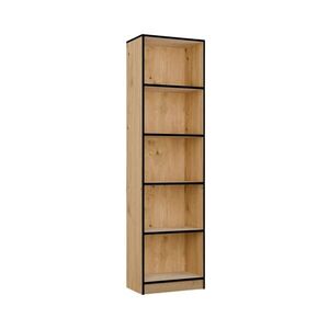 Knižnica R50 50 cm dub Artisan/čierna vyobraziť