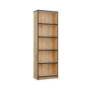 Knižnica R60 60 cm dub Artisan/čierna vyobraziť