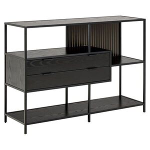 Knižnica Seaford III 114 cm čierna vyobraziť