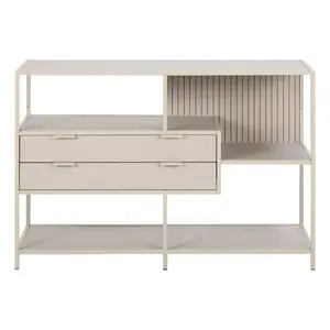 Knižnica Seaford III 114 cm sivá vyobraziť