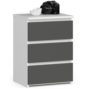 Komoda CL3 40 cm biela/grafitovo sivá vyobraziť