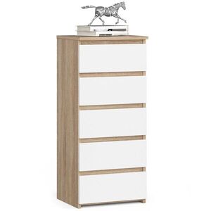 Komoda CL5 40 cm dub sonoma/biela vyobraziť