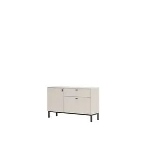 Komoda Korfu 01 117 cm kašmír/čierny vyobraziť