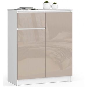 Komoda Kuba 80 cm biela/cappuccino vyobraziť
