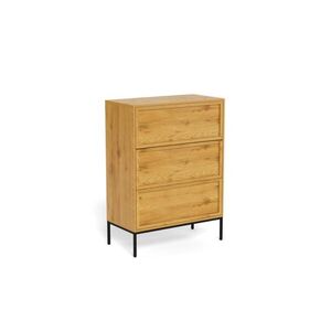 Komoda Palmdale 80 cm dub divoký/čierny vyobraziť