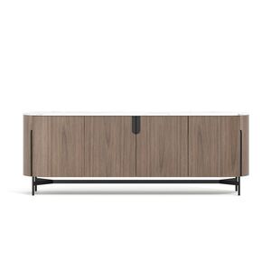 Komoda Silario 220 cm orech/mramor vyobraziť