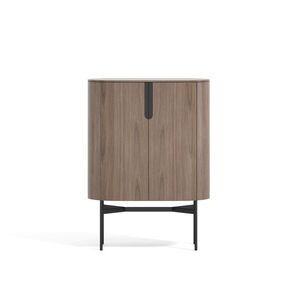 Komoda Silario 95 cm orech/mramor vyobraziť
