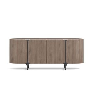 Komoda Sileno 200 cm orech/čierna vyobraziť