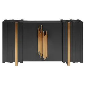 Komoda Stilig ST023B 160 cm čierna/zlatá vyobraziť