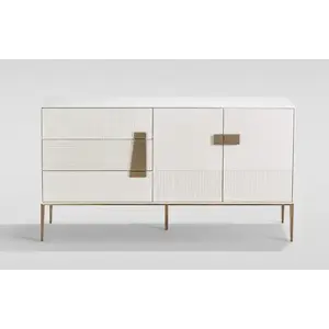 Komoda Stilig ST102A 160 cm biela/zlatá vyobraziť