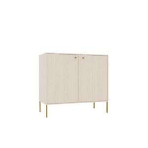 Komoda Tilina 2D 84 cm béžová/zlatá vyobraziť