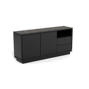 Komoda Tribeca 160 cm čierna vyobraziť