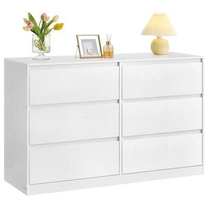 Komoda Vasagle Kailyn 119, 4 cm biela vyobraziť