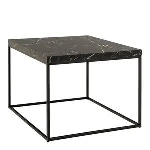 Konferenčný stolík Barossa 60 cm čierny mramor/čierny vyobraziť