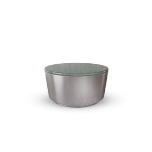 Konferenčný stolík Cangas 80 cm sivý/zelený mramor vyobraziť