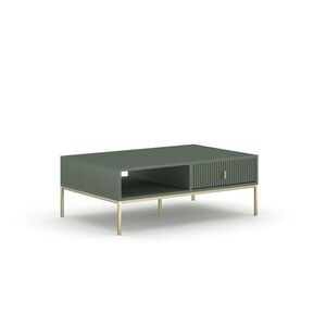 Konferenčný stolík Maggiore 104 cm zelený/zlatý vyobraziť