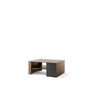 Konferenčný stolík Radium 41 120 cm orech Columbia/čierny vyobraziť